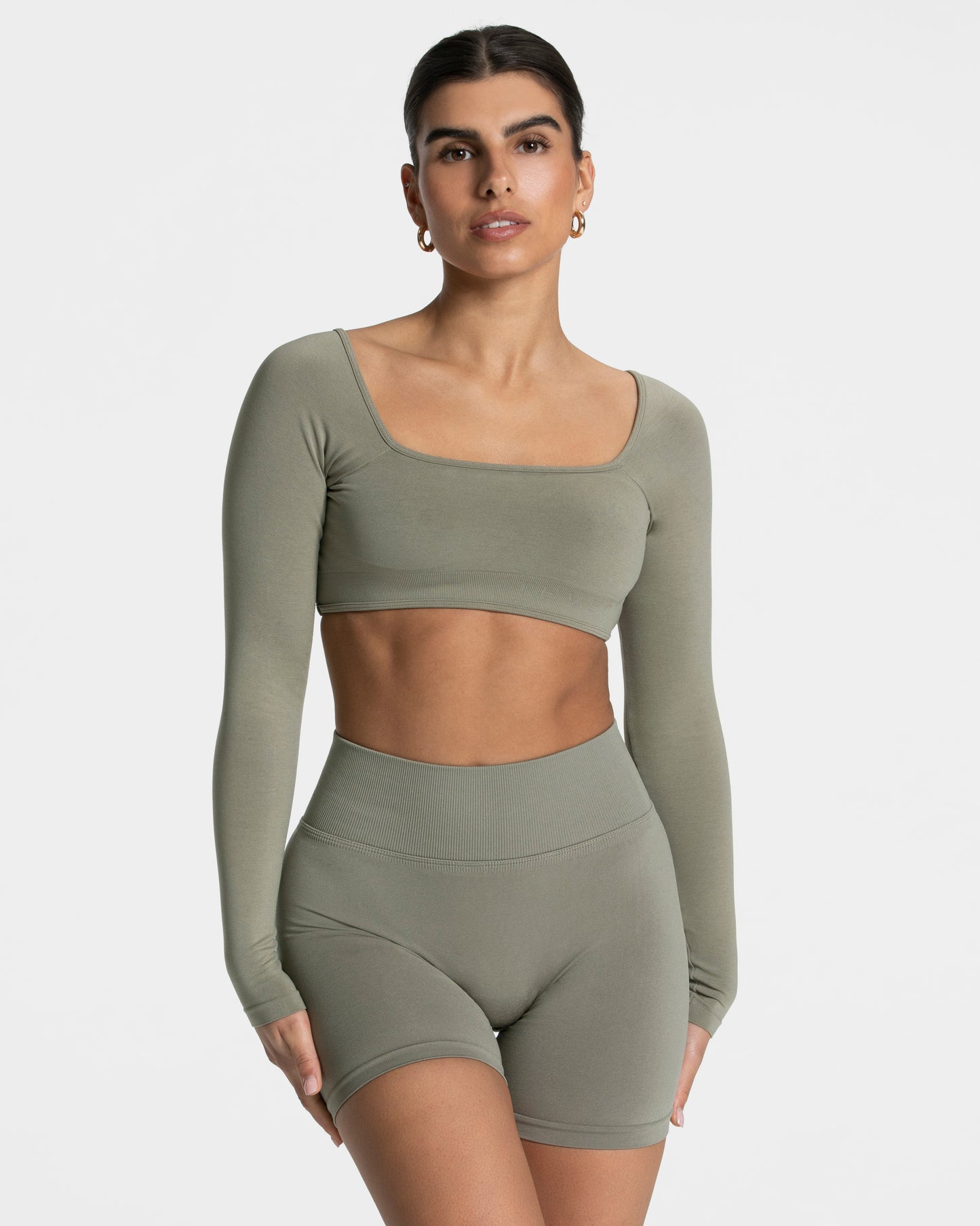 Femme Backless Longsleeve "Khaki"