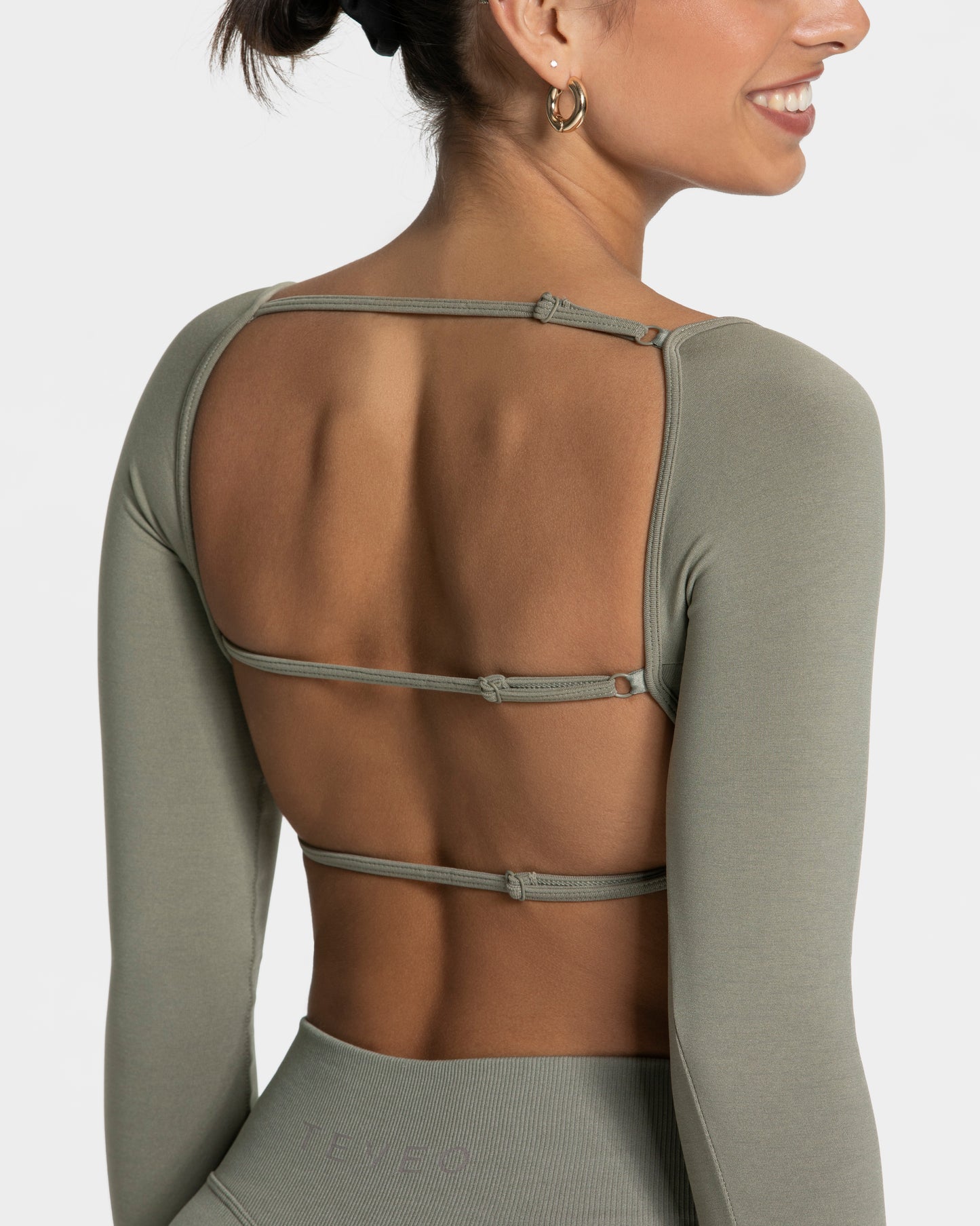 Femme Backless Longsleeve "Khaki"